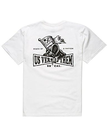 US VERSUS THEM DEATH OF A NATION TSHIRT WHITE SMALL