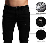 Slim Fit Zlz Youngerlooking Fashionable Colorful Super Comfy Stretch Skinny Fit Denim 30 Black