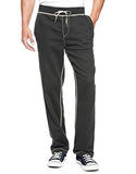Wide Leg Big T Stitch Sweatpants Jet Black XXLarge