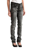 Grey Polka Dot Embellished Straight Leg Denim Us 8 It 44;