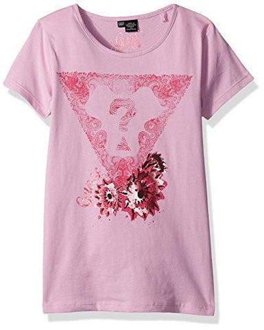GUESS LITTLE GIRLS SHORT SLEEVE TSHIRT MELROSE LAVENDER 6