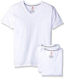 HANES COMFORT BLEND VNECK UNDERSHIRT LARGE WHITE 3PACK