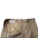Beige Flat Front Pants Us 8 It 44;