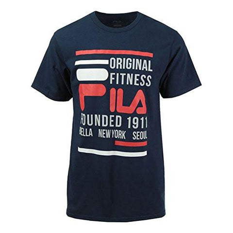 FILA ORIGINAL FITNESS TSHIRT NAVY L