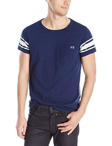 Scotch & Soda Sports Tee with Back Artwork Seventies Blue Small
