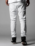Carnaby Skinny Moto White 36 Bottoms Denim White