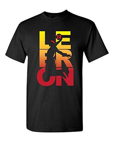 Lebron Fan Wear Cleveland Dt Adult Tshirt Tee XLarge Black