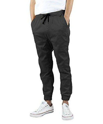 Cuff Stretch Harem Fit Jogger Pants Khaki 32 Large Charcoal