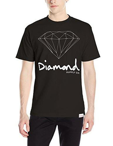DIAMOND SUPPLY CO. MEN OG SCRIPT BRILLIANT TSHIRT BLACK MEDIUM