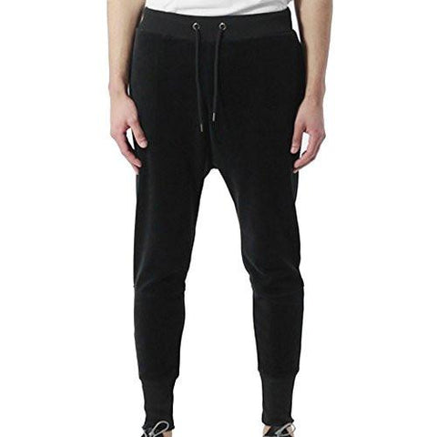Black Velour Joggers In Black Size Xl