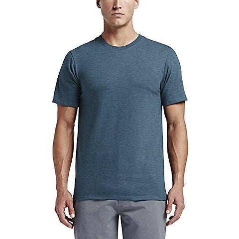 Hurley MTS0014820 Staple Crew TShirt Heather Midnight Turq L
