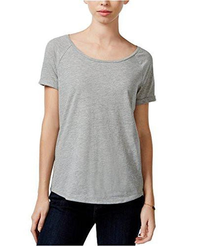 Maison Jules ScoopNeck Raglan TShirt XXSmall Heather Grey