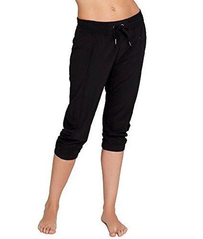 Performance Banded Bottom Capri Pants XSmall Black