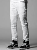Carnaby Skinny Moto White 36 Bottoms Denim White
