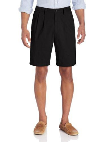Perfect Short D3 Classicfit Pleated Short 34W Black Discontinued