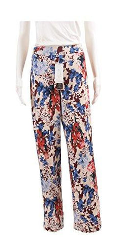 Boho Blush Tribal Print Wide Leg Pants Large Print Multi