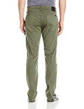 Damian Slim Straight Leg Twill Pant With Biker Knee Patch Face Off Green 33