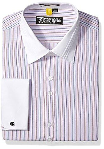 STACY ADAMS CLASSIC FIT CANNES DRESS SHIRT WISTERIA 22 NECK 3435 SLEEVE