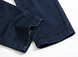 Men Ripped Slim Fit Straight Denim Vintage Style With Broken Holes