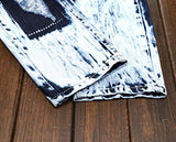 Snow Washed Ripped Slim Fit Blue 36