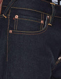 Slim Fit Ecru Bursh Embroidery Seagull Selvedge Denim