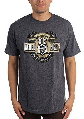 REBEL 8 CIGARILLO TSHIRT SIZE: MEDIUM COLOR: HEATHER CHARCOAL