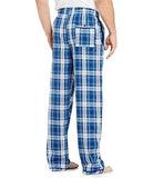 Woven Pajama Lounge Pants Navy Plaid Large