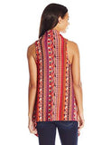 Rock 47 Vest OrangeRedPurple Print Large