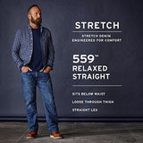 559 Relaxed Straight Stretch Jean 38W X 32L Black