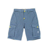 Wave Stripe Blue Cargo Shorts Size 32