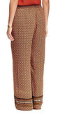 Daniel Rainn Medium Printed Wideleg Pants Orange M