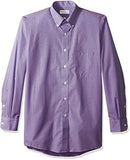 Regular Fit Gingham Button Down Collar Dress Shirt Amethyst Large