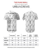 URBANCREWS Hipster Hip Hop Floral Short Sleeve Button Down Shirt WHITE S