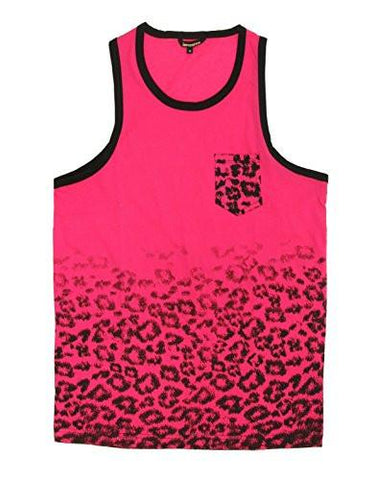 Imperious Animal Print Chest Pocket Tank Toppink Leopardxl