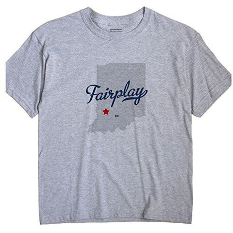 Fairplay Indiana In Map Greatcitees Souvenir T Shirt