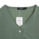 Creti Fashion VNeck Long Sleeve Chiffon Blouse Top Shirts