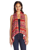 Rock 47 Vest OrangeRedPurple Print Large