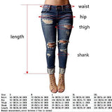 Knee Skinny Denim Distressed Ripped Boyfriend L