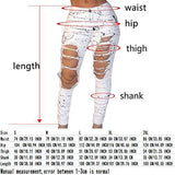 White Knee Skinny Denim Distressed Ripped S