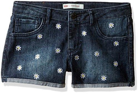Big Embroidered Shorty Shorts Blue Asphalt 14