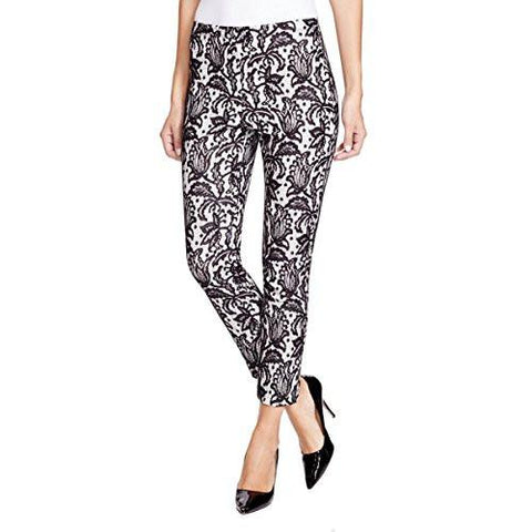 Lace Floral Print Capri Pants Bw 16