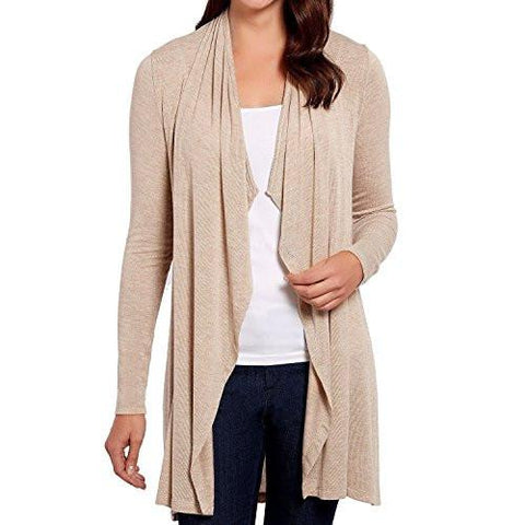 Company Open Front Duster Cardigan Sweater XXLarge Oatmeal Heather