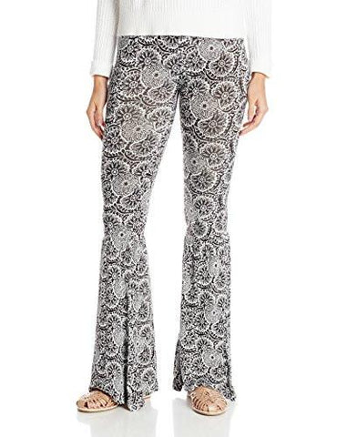 Junior Heavy Petal Printed Soft Pant Black Combo Medium