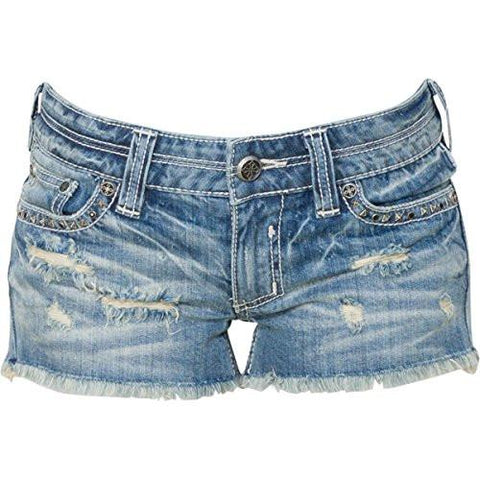 Vikki Studded Cut Out Womans Short 27