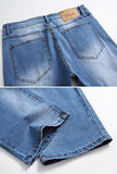 Men Ripped Slim Fit Straight Denim Jogger Pants Vintage Style With Broken Holes 06 W34