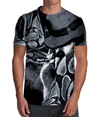 Sublimation Graphic Print Shirt Medium Python Snake