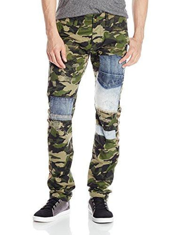 Martial Denim Patched Cargo Pant Green 40