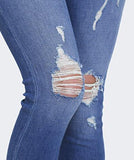 Runway Pull On Legging Crop Jean Ocean Side Destroyed XSmallmall