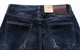 Skinny Stretch Washed Denim Tapered Jean Blue 30