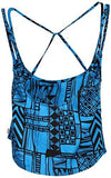 Vans Gambia Crop Tank TopBlueBlackLarge
